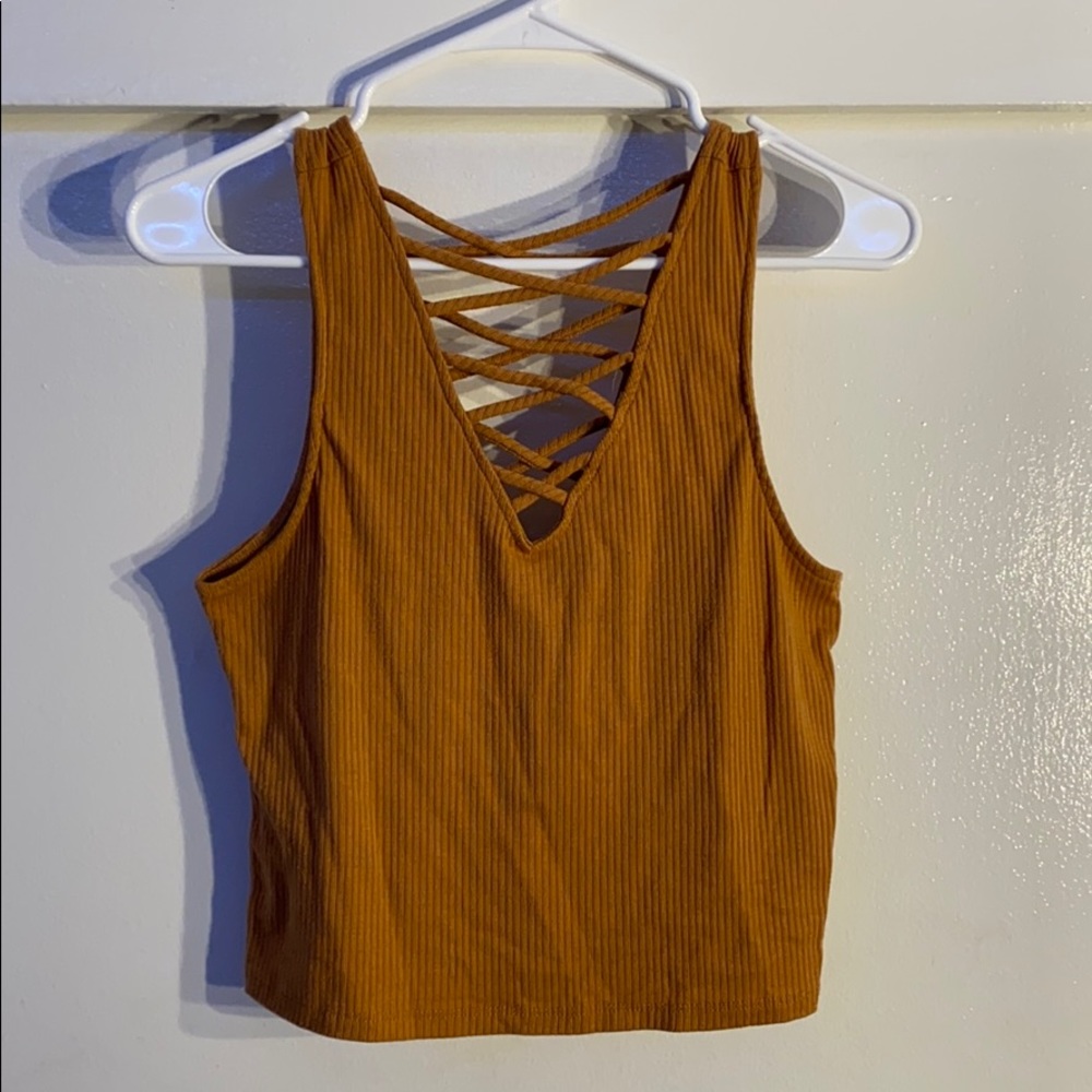 cut out tank crop top